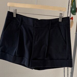 Classic Navy Pinstripe Women's Shorts
